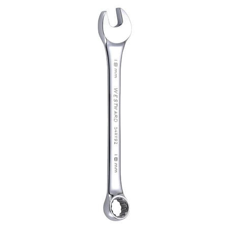 WESTWARD 54RY92 COMBO WRENCH STEEL METRIC 15 DEG.