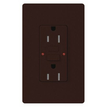 LUTRON CAR-15-GFST-BR RECEPTACLES GFCI TAMPER-RESISTANT BROWN