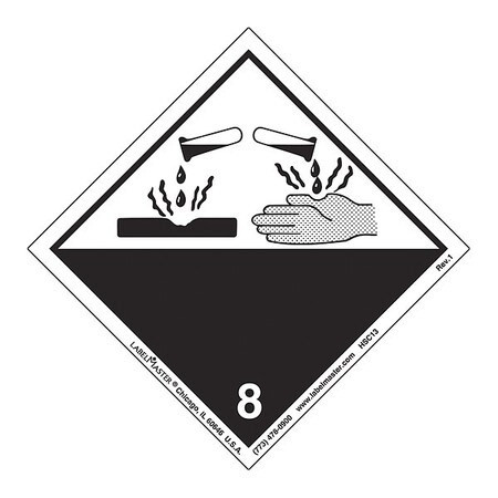 LABELMASTER HSC13 CORROSIVE LABEL INTERNATIONAL PK500