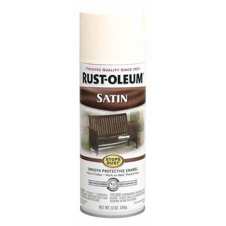 STOPS RUST 7793830 SPRAY PAINT SHELL WHITE 12 OZ.