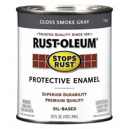 STOPS RUST 7786502 RUST BRUSHEDPAINT GLOSS SMOKE GRAY