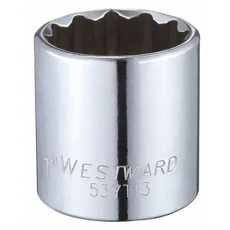 WESTWARD 53YT13 SOCKET 3/8 DRIVE SAE 1 SOCKET SZ