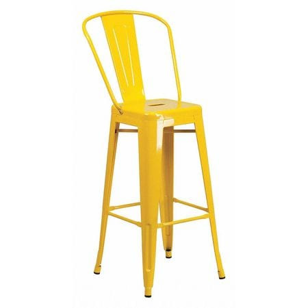 FLASH FURNITURE CH-31320-30GB-BQ-GG ANTIQ METAL OUTDOOR STOOL 30