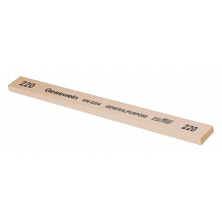 GESSWEIN 406-6204 FINISHING STONE 1/2 X1/4 X6 220GRT PK12