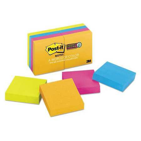 3M OFFICE SUPPLIES (OFSD) 622-8SSAU PAD,2"X2",SUPR STCKY,AST,PK8