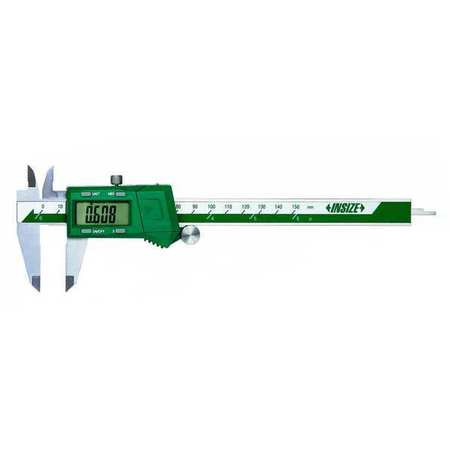 INSIZE 1102-200 FRACTIONAL DIGITAL CALIPER,SS,2" JAW D