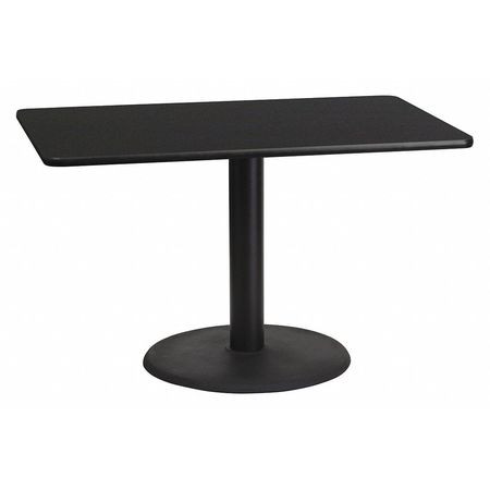 FLASH FURNITURE XU-BLKTB-3048-TR24-GG RECTANGLE LAMINATE TABLE TOP, LAMINATE T