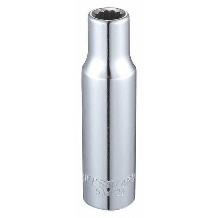 WESTWARD 53YV23 SOCKET 1/2 DRIVE SAE 3/8 SOCKET SZ