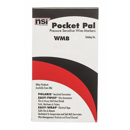 NSI INDUSTRIES WMB-2 WIRE MARKER BOOKS A-Z,0-15,+,-,/