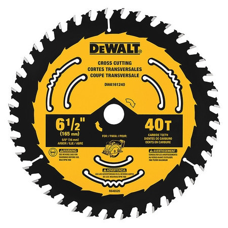 DEWALT TOOLS DWA161240 6 1/2IN 40T BLISTER