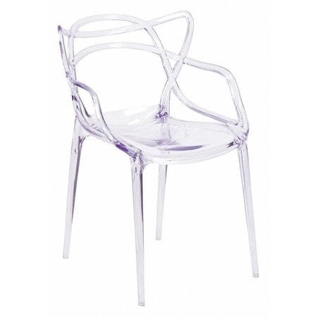 FLASH FURNITURE FH-173-APC-GG CLEAR STACKING SIDE CHAIR