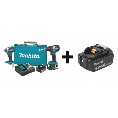 MAKITA XT269M + BL1850B CORDLESS COMBINATION KIT,18.0V,2 TOOLS