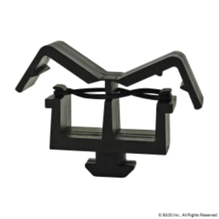 80/20 INC 12319 CABLE/TUBE CLIP 1/4 TURN NYLON BLK