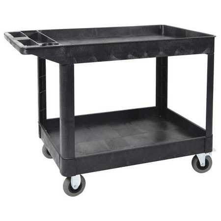 LUXOR XLC11SP5-B LUXOR HEAVY-DUTY UTILITY CART TWO SHELVE