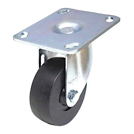 GRAINGER GLOBAL SOURCING P12S-R035D-P3 NSF-LISTED PLATE CASTER SWIVEL 155 LB.