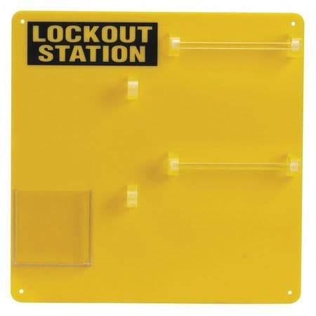 CONDOR USA INC 437R72 PADLOCK STATION YELLOW 13-1/2 H