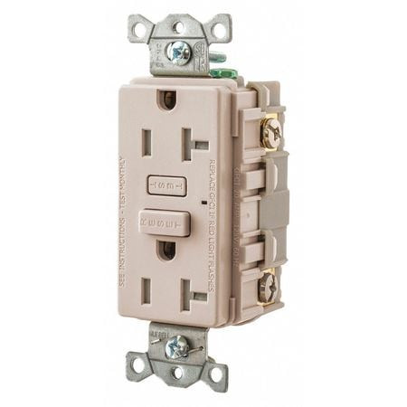 BRYANT GFT20LA GFCI RECEPTACLE SELF-TESTING 2 POLES