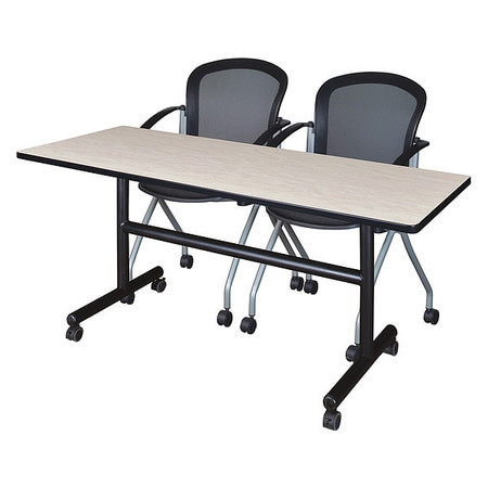 KOBE MKFT6030PL23BK FLIPTOP TABLE W/2CADENCE CHAIRS 60 X30
