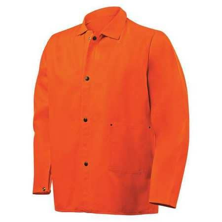 STEINER INDUSTRIES 1040-X COTTON JACKET FLAME RESIST 30 ORANGE XL