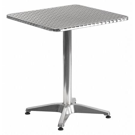 FLASH FURNITURE TLH-053-1-GG TABLE SQUARE ALUMINUM 23.5