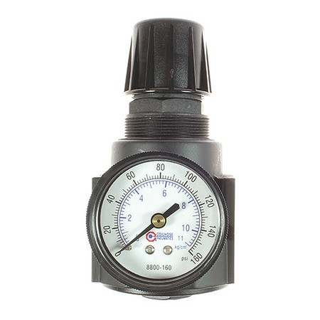 COILHOSE PNEUMATICS CO 27R4-GHP REG W/GAGE PANEL MOUNT 0-200PSI,1/2"