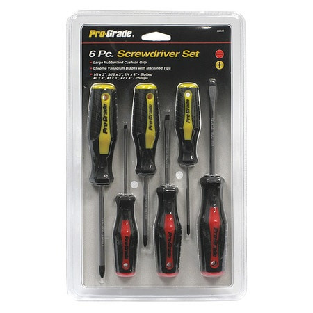PRO-GRADE 55041 SCREWDRIVER SET,6 PCS.
