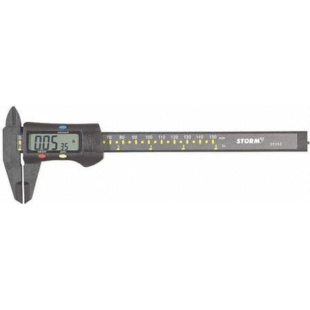 STORM 3C351 PLASTIC DIG CALIPER 6 /150MM W/FRACTION