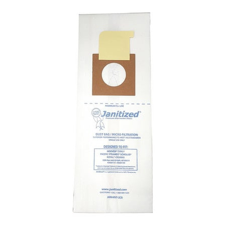 JANITIZED JAN-HVY-2(3) FILTER BAG FOR HOOVER Y PK3
