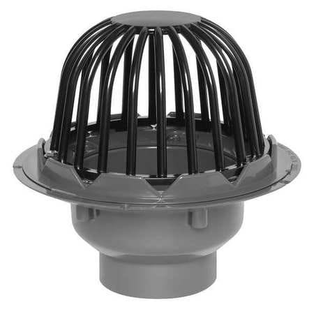 OATEY 78012 PVC ROOF DRAIN W/ABS DOME AND GUARD 2