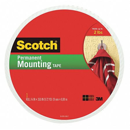 SCOTCH 110LONG MOUNTING TAPE DOUBLE COATED 3/4X350 IN.