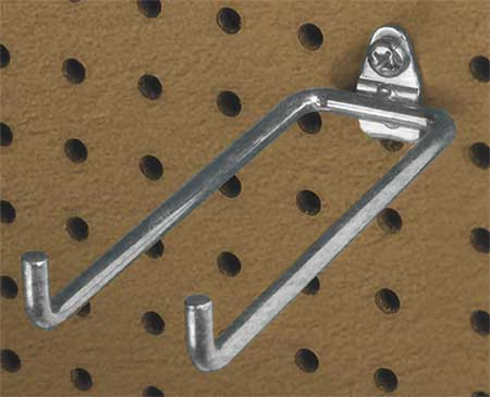 DURAHOOK 72618 DOUBLE ROD PEGBOARD HOOK PK10