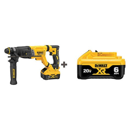 DEWALT TOOLS DCH263R2/DCB206 CORDLESS ROTARY HAMMER BATTERY INCLUDED