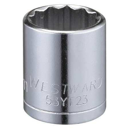WESTWARD 53YT23 SOCKET 3/8 DRIVE METRIC 15MM SOCKET SZ