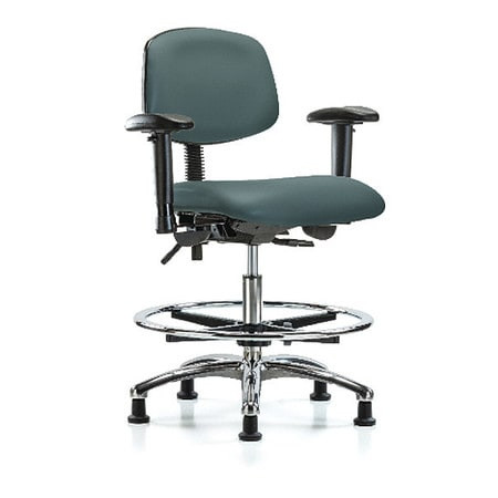 BLUE RIDGE ERGONOMICS BR-VMBCH-CR-T1-A1-CF-RG-8546 ERGONOMIC CHAIR POLYURETHANE BLUE