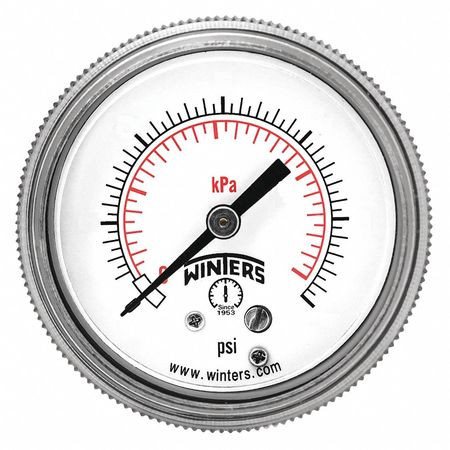 WINTERS INSTRUMENTS P9S901462 PRESSURE GAUGE 3-1/2 DIAL SIZE BLACK