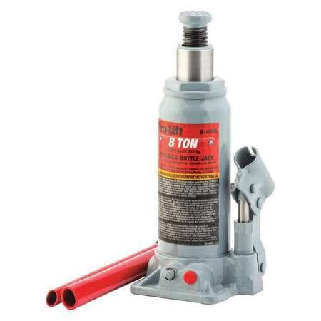 PRO-LIFT B-008D BOTTLE JACK,HYDRAULIC,8 TONS