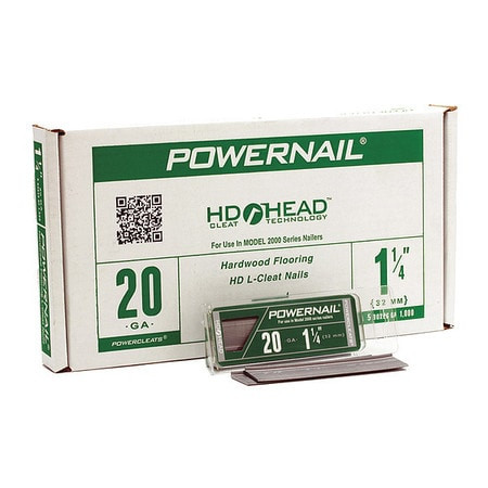 POWERNAIL L125205 NAIL L-CLEAT HD 18GA 1-1/4IN