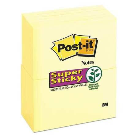 3M OFFICE SUPPLIES (OFSD) 65512SSCY PAD,POST-IT 3"X5",CANARY,YELLOW,PK12