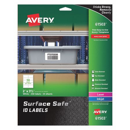 AVERY 7278261503 MULTIPLE PURPOSE LABELS 11 H PK250