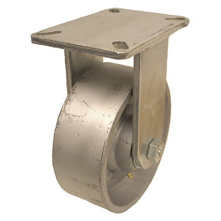 GRAINGER GLOBAL SOURCING P27R-D100R-18 KINGPINLESS PLATE CASTER RIGID 5400 LB.