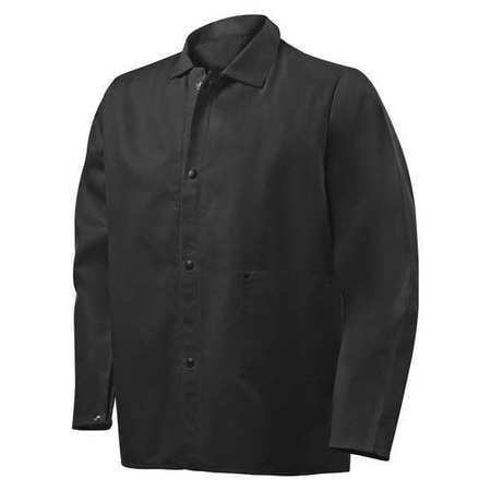 STEINER INDUSTRIES 1080MB-M COTTON JACKET FLAME RESIST 30 BLACK M