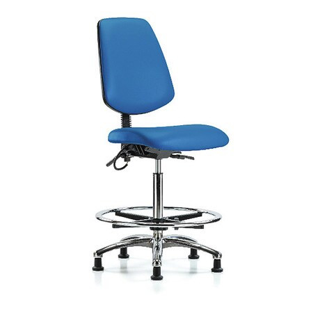 BLUE RIDGE ERGONOMICS BR-ESD-VHBCH-MB-CR-T1-A0-CF-EG-ESDBLU CLEANROOM TASK CHAIR POLYURETHANE BLUE