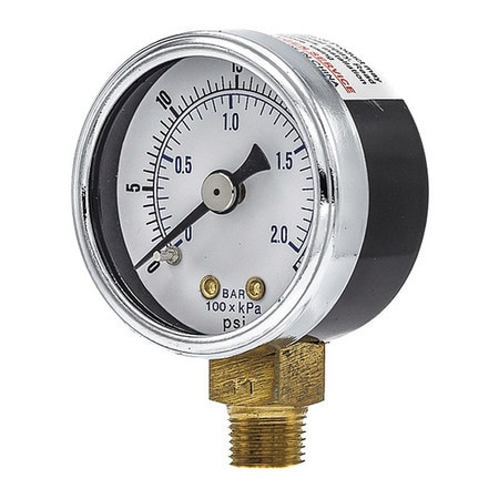 PIC GAUGES 101D-158C PRESSURE GAUGE NOMINAL 1-1/2 DIAL