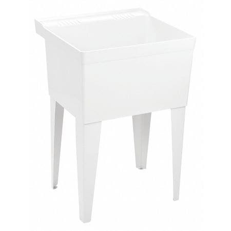 FIAT PRODUCTS FL1100 FLOOR MOUNT LAUNDRY TUB MOLDED-STONE