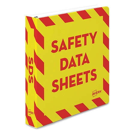 AVERY 7771118950 HEAVY-DUTY INDUSTRIAL SDS BINDER 1-1/2
