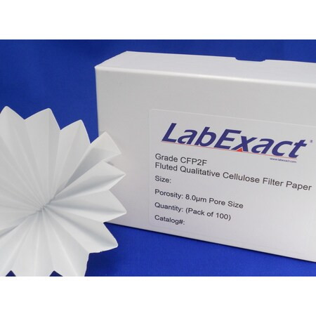 LABEXACT LECFP2F-150 FLUTE CFP2 8UM FILTER PAPER 15.0CM PK100