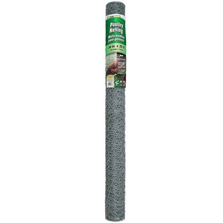 YARD GUARD 308405B POULTRY NETTING 20 GA. 1 36 X25 FT.