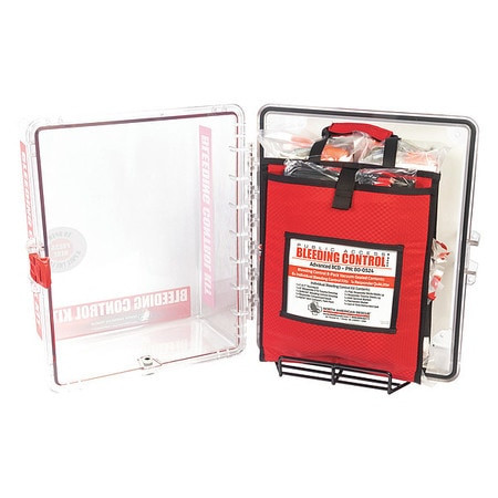 NORTH AMERICAN RESCUE 80-0526 BLEEDING CONTROL KIT CLEAR RED