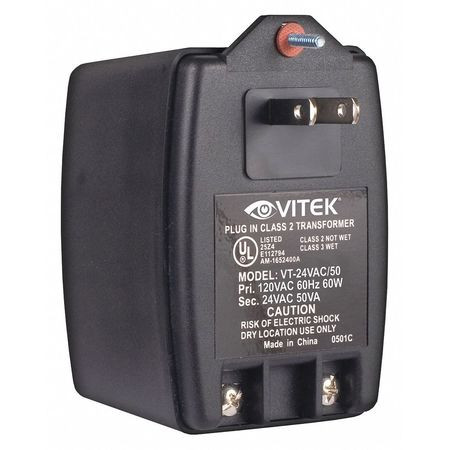 VITEK VT-24VAC/50 POWER SUPPLY OUTPUT 24VAC VA RATING 50