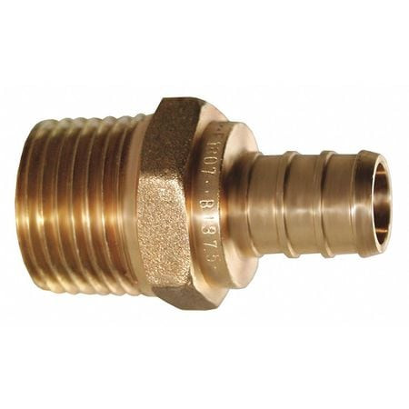 JONES STEPHENS C76034LF BRASS & CHROME PIPE FITTINGS; TYPE: MALE